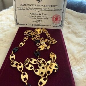 Camrose & Kross Gold and Black Women's Necklace